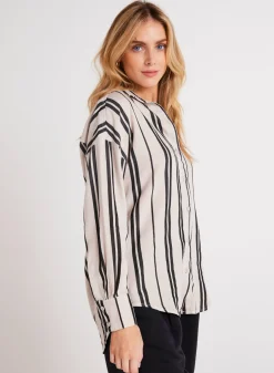 Bella Dahl Oversized Button Down - Soft Ecru- Long Sleeve