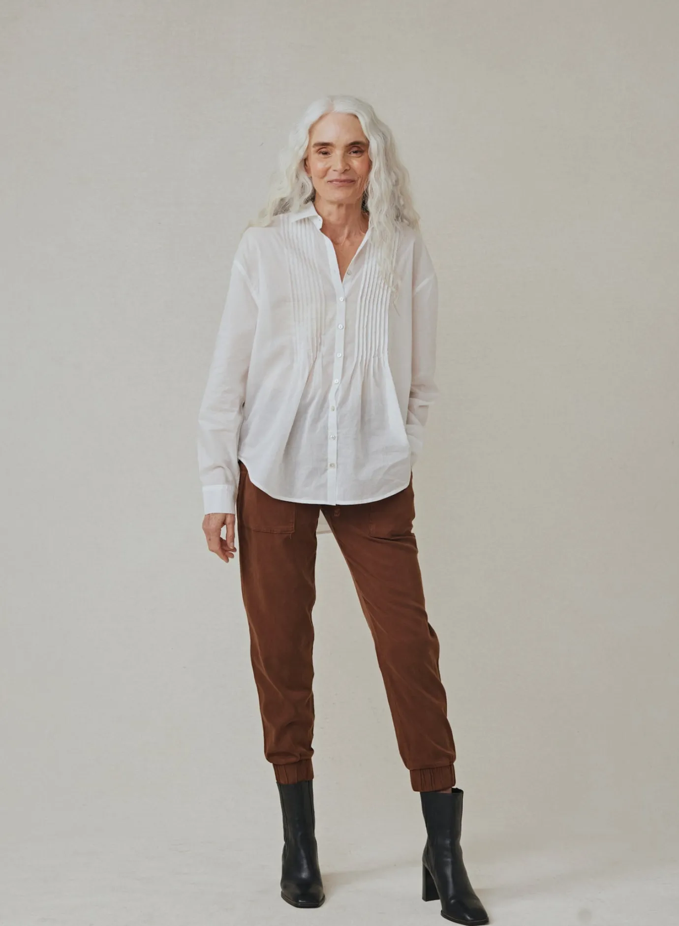 Bella Dahl Pintuck Flowy Shirt - - Button Down