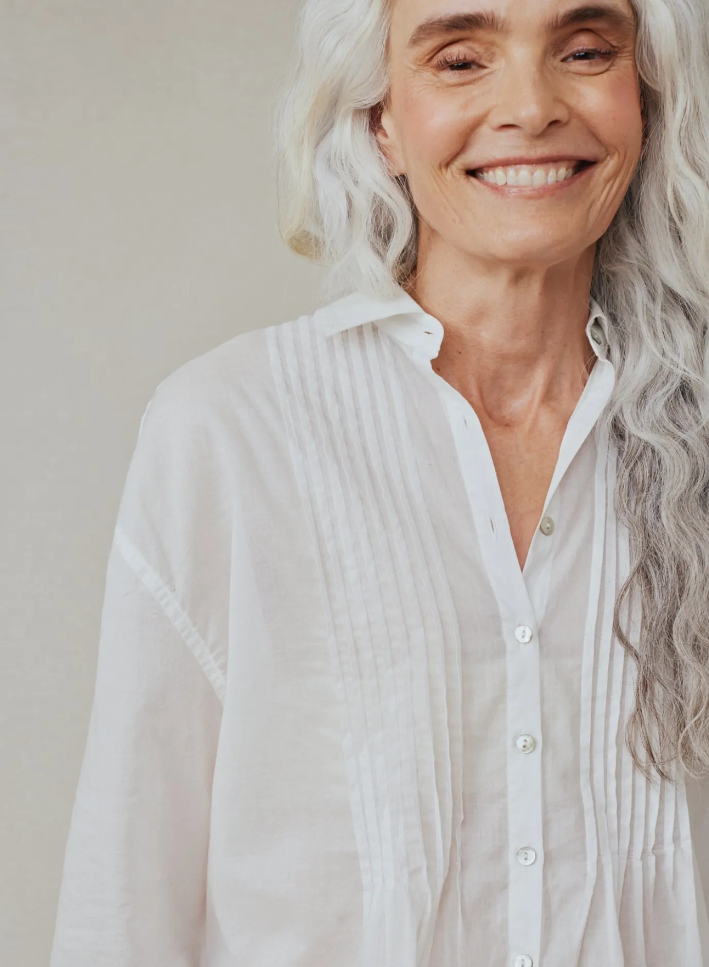 Bella Dahl Pintuck Flowy Shirt - - Button Down