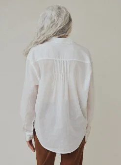 Bella Dahl Pintuck Flowy Shirt - - Long Sleeve