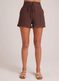 Bella Dahl Pintuck Short - Cocoa Cabana- Shorts