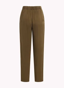 Bella Dahl Pleat Front Trouser - Autumn Olive- Pants