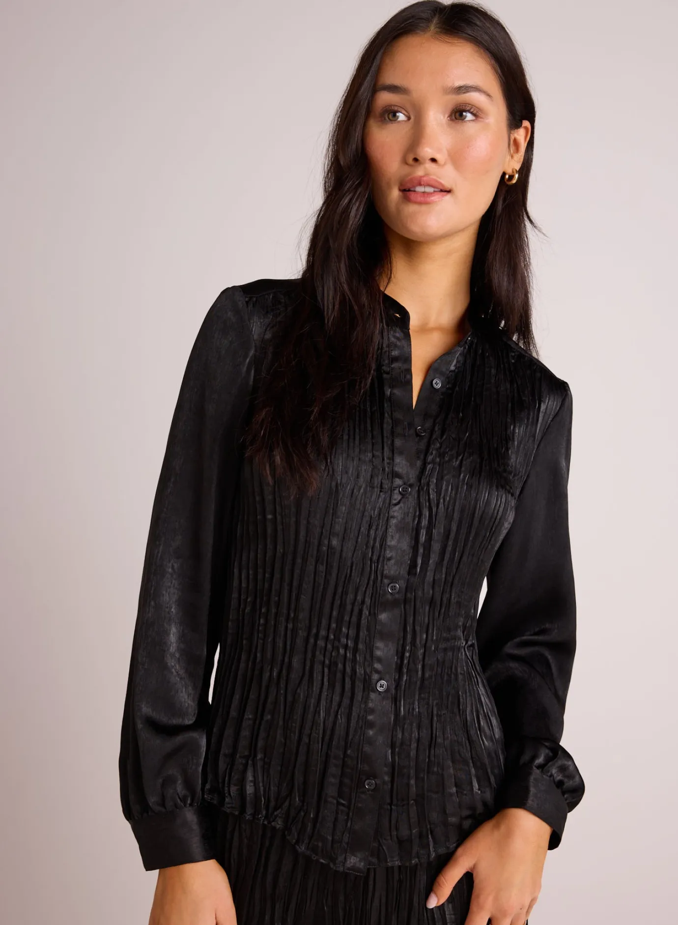 Bella Dahl Pleated Bodice Shirt - - Button Down