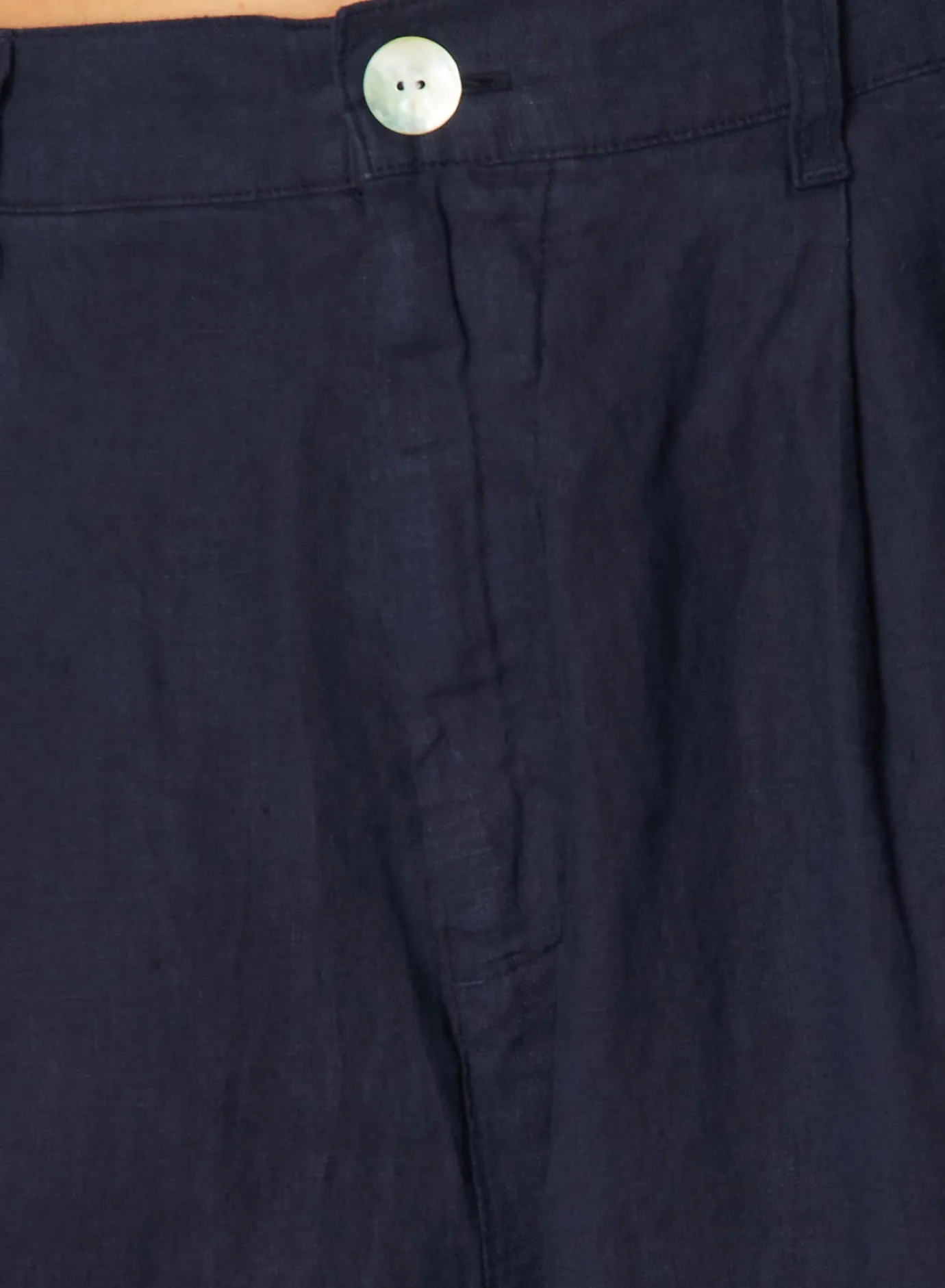 Bella Dahl Pleated Linen Cargo Trousers- Brazilian Navy- Pants