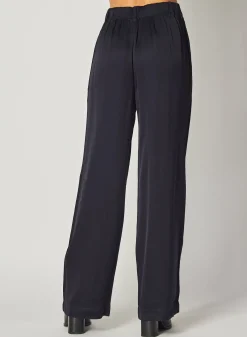 Bella Dahl Pleated Wide Leg Trouser - Navy Eclipse- Pants