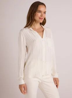 Bella Dahl Pocket Button Down - Winter White- Button Down