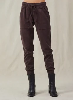 Bella Dahl Pocket Jogger - Chestnut Brown- Pants