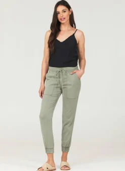 Bella Dahl Pocket Jogger - Soft Army- Essentials Bottoms