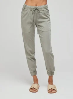 Bella Dahl Pocket Jogger - Soft Army- Essentials Bottoms