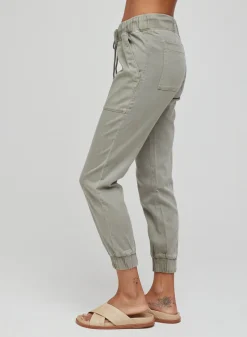 Bella Dahl Pocket Jogger - Soft Army- Essentials Bottoms