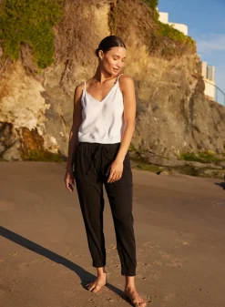 Bella Dahl Pocket Jogger - Vintage Black- Essentials Bottoms