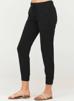 Bella Dahl Pocket Jogger - Vintage Black- Essentials Bottoms