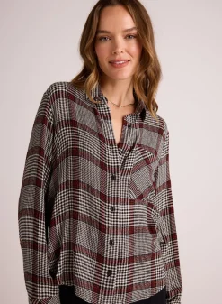 Bella Dahl Pocket Shirt Tail Button Down - Winter Glen Plaid- Button Down