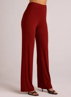 Bella Dahl Rib Wide Leg - Rustic Red- Pants