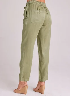 Bella Dahl Rose Easy Trouser - Dried Herb- Pants