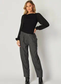 Bella Dahl Ruched Waist Flowy Sleeve Top - - Long Sleeve