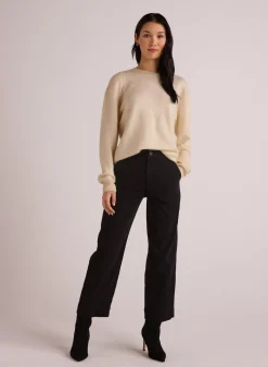 Bella Dahl Saige Tux Stripe Crop - - Pants