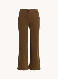 Bella Dahl Saige Wide Leg Crop - Olive Spice- Pants