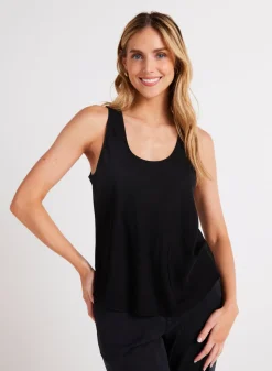 Bella Dahl Satin Scoop Neck Tank - - T-Shirts