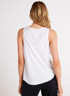 Bella Dahl Satin Scoop Neck Tank - - Essentials Tops