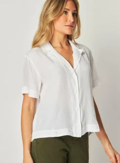 Bella Dahl Short Sleeve Flowy Button Down - - Button Down
