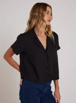 Bella Dahl Short Sleeve Flowy Button Down - - Button Down