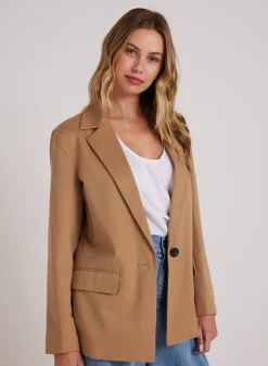 Bella Dahl Single Breasted Blazer - Classic Camel- Seasonal Essentials