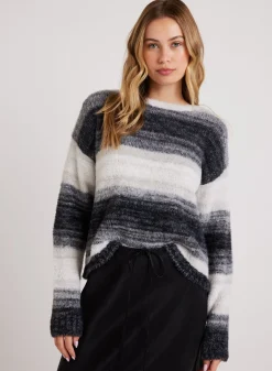 Bella Dahl Slouchy Sweater - Warm Grey Ombre- Sweaters