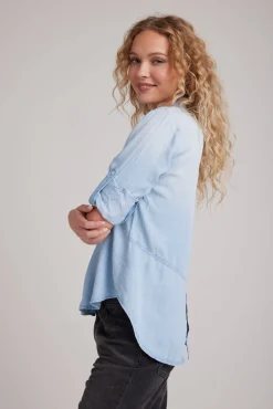 Bella Dahl Split Back Button Down - Sunbleach Wash- Essentials Tops