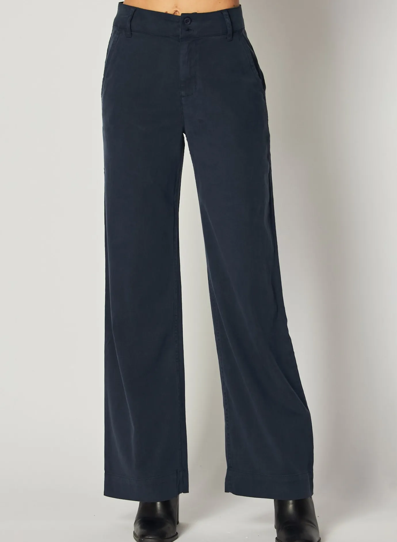 Bella Dahl Sydney Wide Leg Pant - Endless Sea- Essentials Bottoms