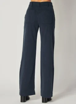 Bella Dahl Sydney Wide Leg Pant - Endless Sea- Essentials Bottoms