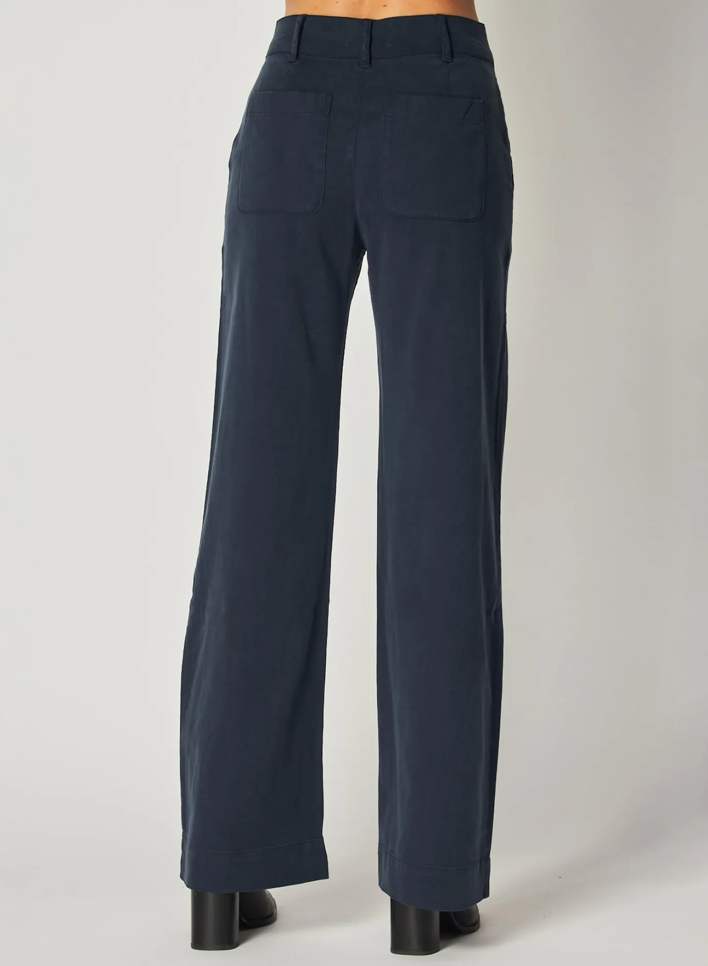Bella Dahl Sydney Wide Leg Pant - Endless Sea- Essentials Bottoms