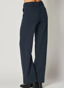 Bella Dahl Sydney Wide Leg Pant - Endless Sea- Essentials Bottoms
