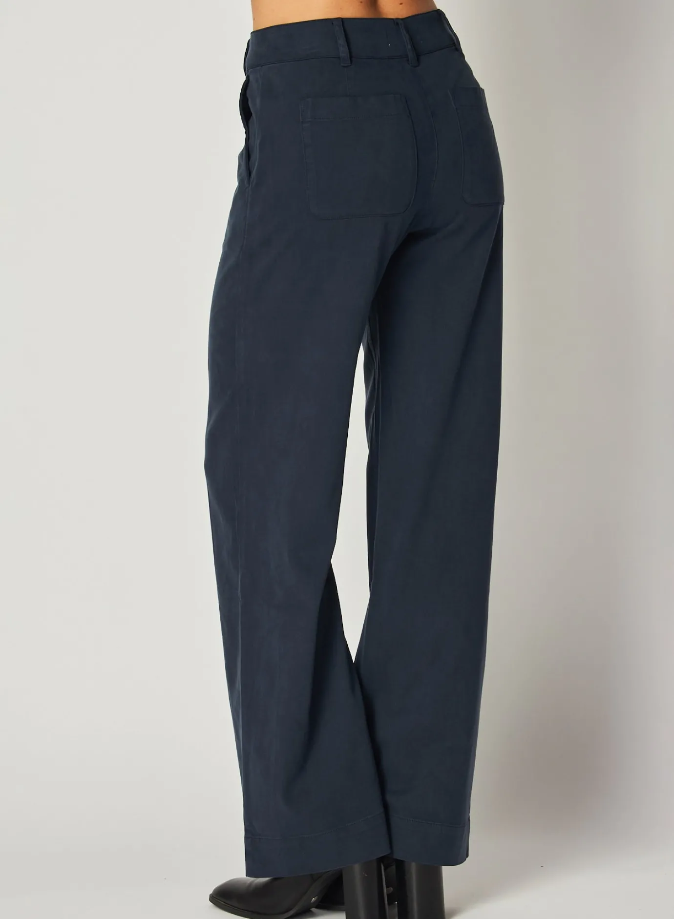 Bella Dahl Sydney Wide Leg Pant - Endless Sea- Essentials Bottoms