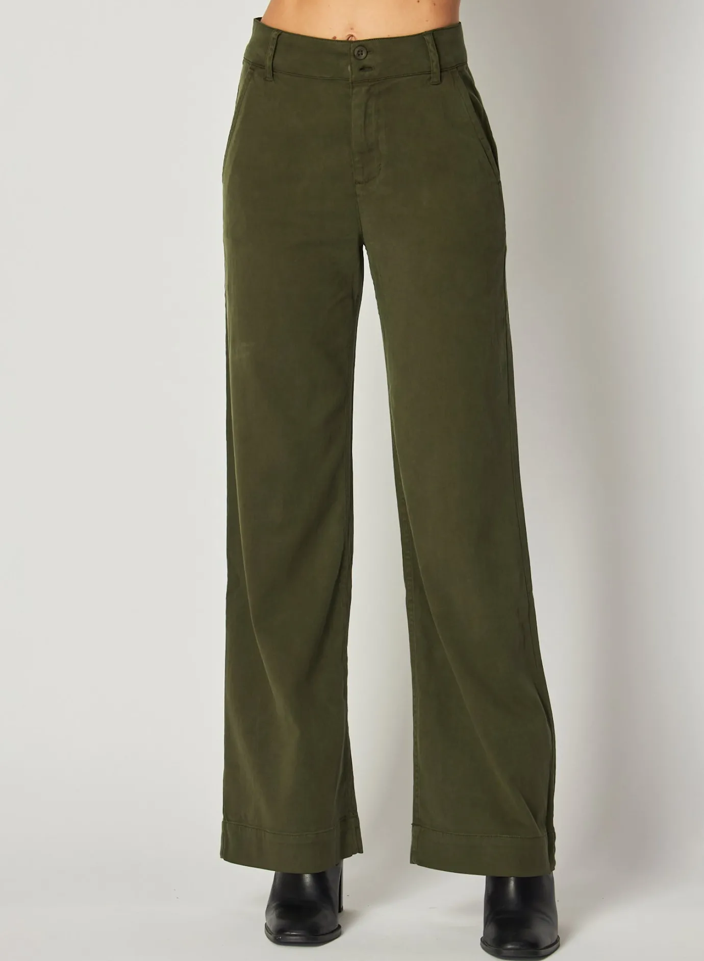 Bella Dahl Sydney Wide Leg Pant - Italian Herb- Seasonal Essentials
