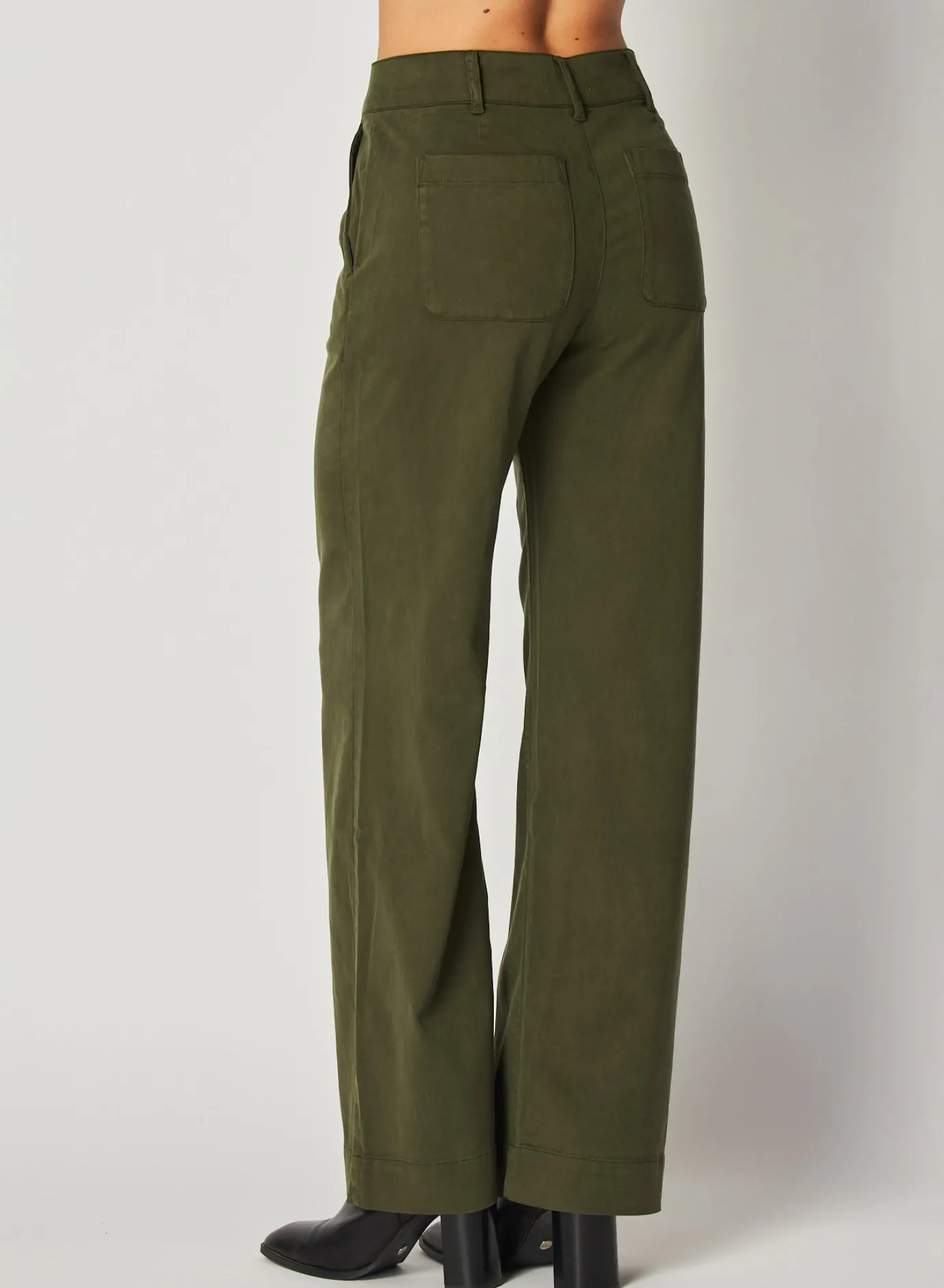 Bella Dahl Sydney Wide Leg Pant - Italian Herb- Seasonal Essentials