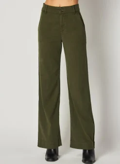 Bella Dahl Sydney Wide Leg Pant - Italian Herb- Pants