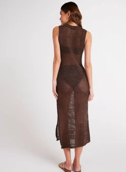 Bella Dahl Tank Sweater Dress - Cocoa Cabana- Long Dresses