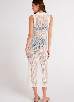 Bella Dahl Tank Sweater Dress - Off White- Long Dresses