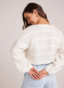 Bella Dahl Tie Up Pullover Top - - Long Sleeve