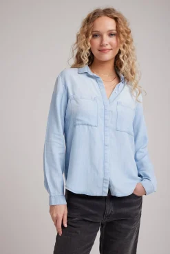 Bella Dahl Two Pocket Classic Button Down - Sunbleach Wash- Button Down
