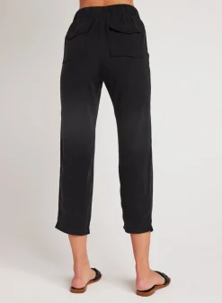 Bella Dahl Utility Tie Waist Trouser - Vintage Black- Pants