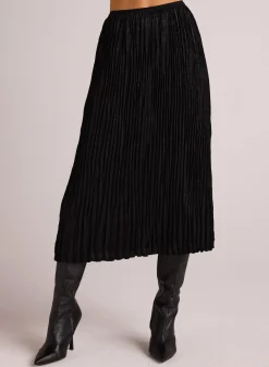 Bella Dahl Variegated Pleat Midi Skirt - - Skirts