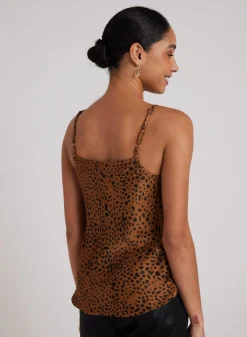 Bella Dahl V-Neck Camisol - Bronzed Maple- Sleeveless