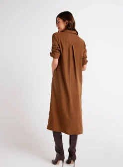 Bella Dahl Western Yoke Duster Dress - Twilight Gold- Seasonal Essentials