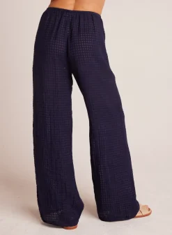Bella Dahl Wide Leg Pocket Beach Pant - Tropic Navy- Pants