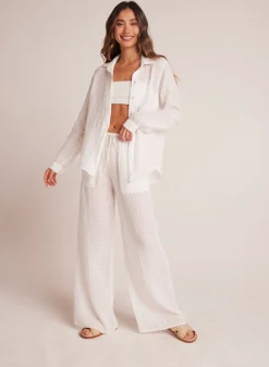 Bella Dahl Wide Leg Pocket Beach Pant - - Pants