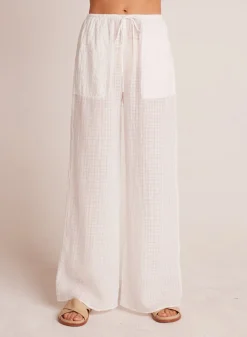 Bella Dahl Wide Leg Pocket Beach Pant - - Pants