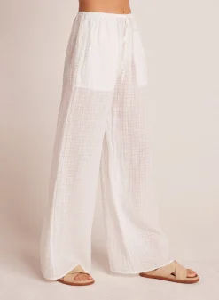 Bella Dahl Wide Leg Pocket Beach Pant - - Pants